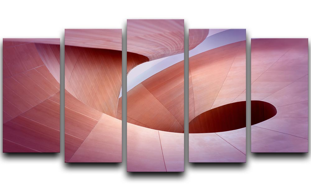 Spiral Staircase 5 Split Panel Canvas - Canvas Art Rocks - 1