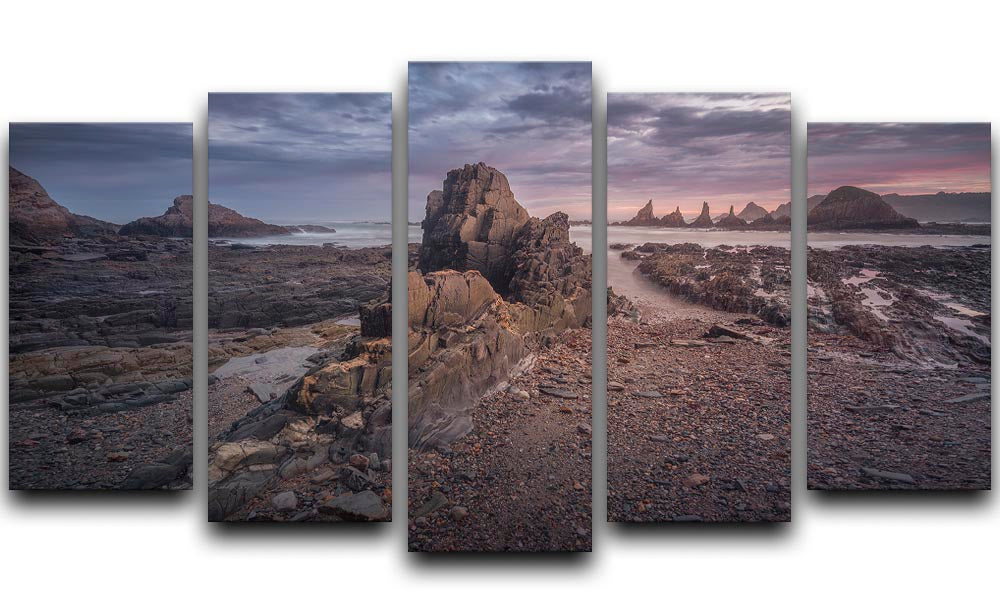 Coast in Gueirua 5 Split Panel Canvas - Canvas Art Rocks - 1