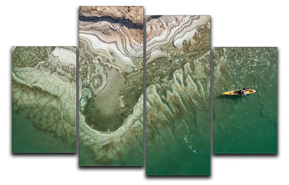 Dead Sea Kayaker 4 Split Panel Canvas - Canvas Art Rocks - 1