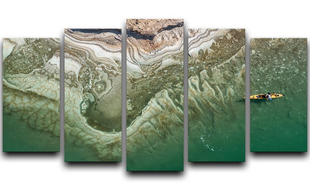 Dead Sea Kayaker 5 Split Panel Canvas - Canvas Art Rocks - 1