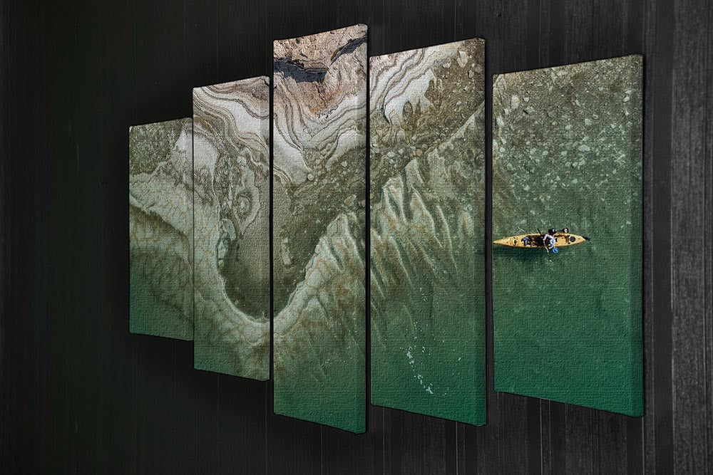 Dead Sea Kayaker 5 Split Panel Canvas - Canvas Art Rocks - 2