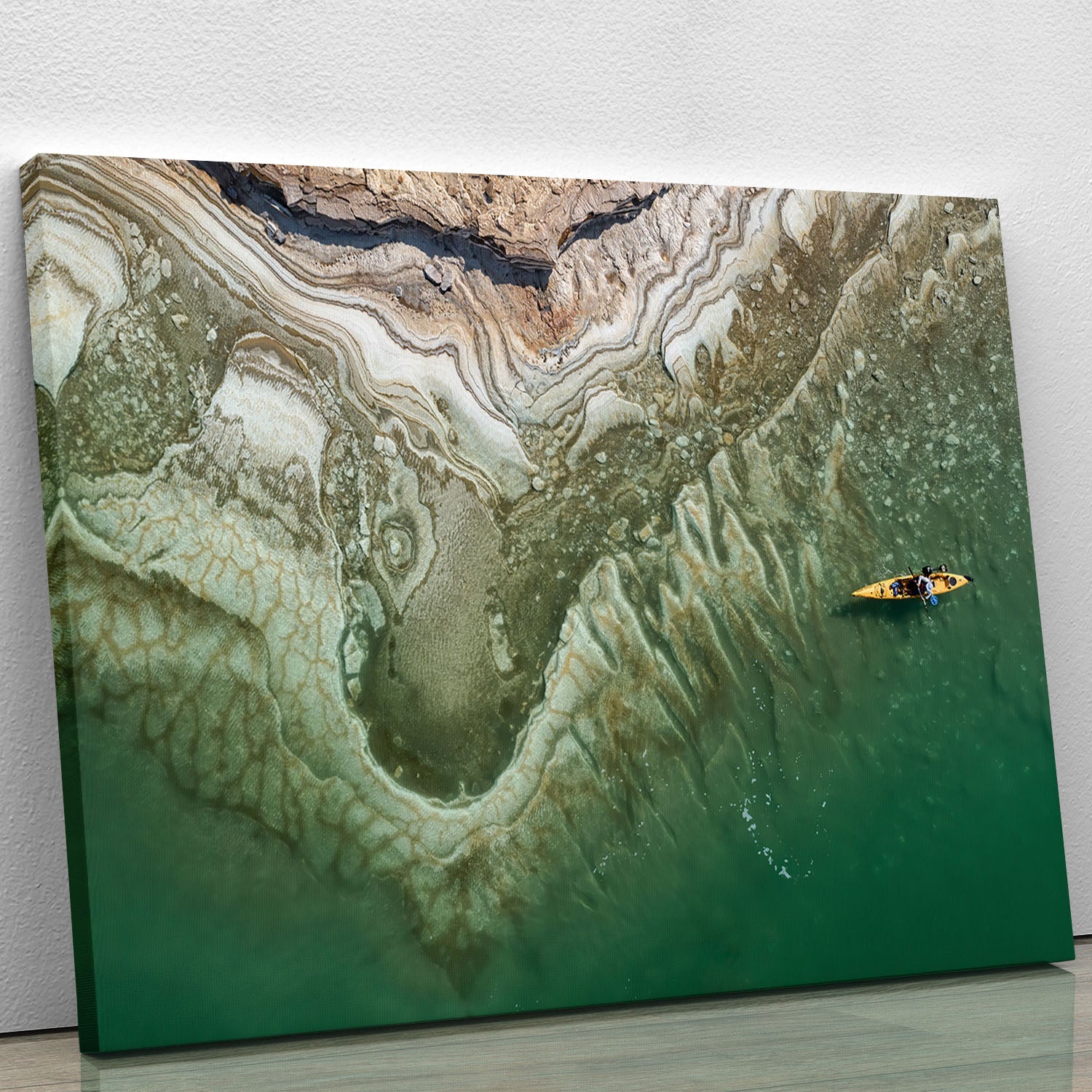 Dead Sea Kayaker Canvas Print or Poster - Canvas Art Rocks - 1