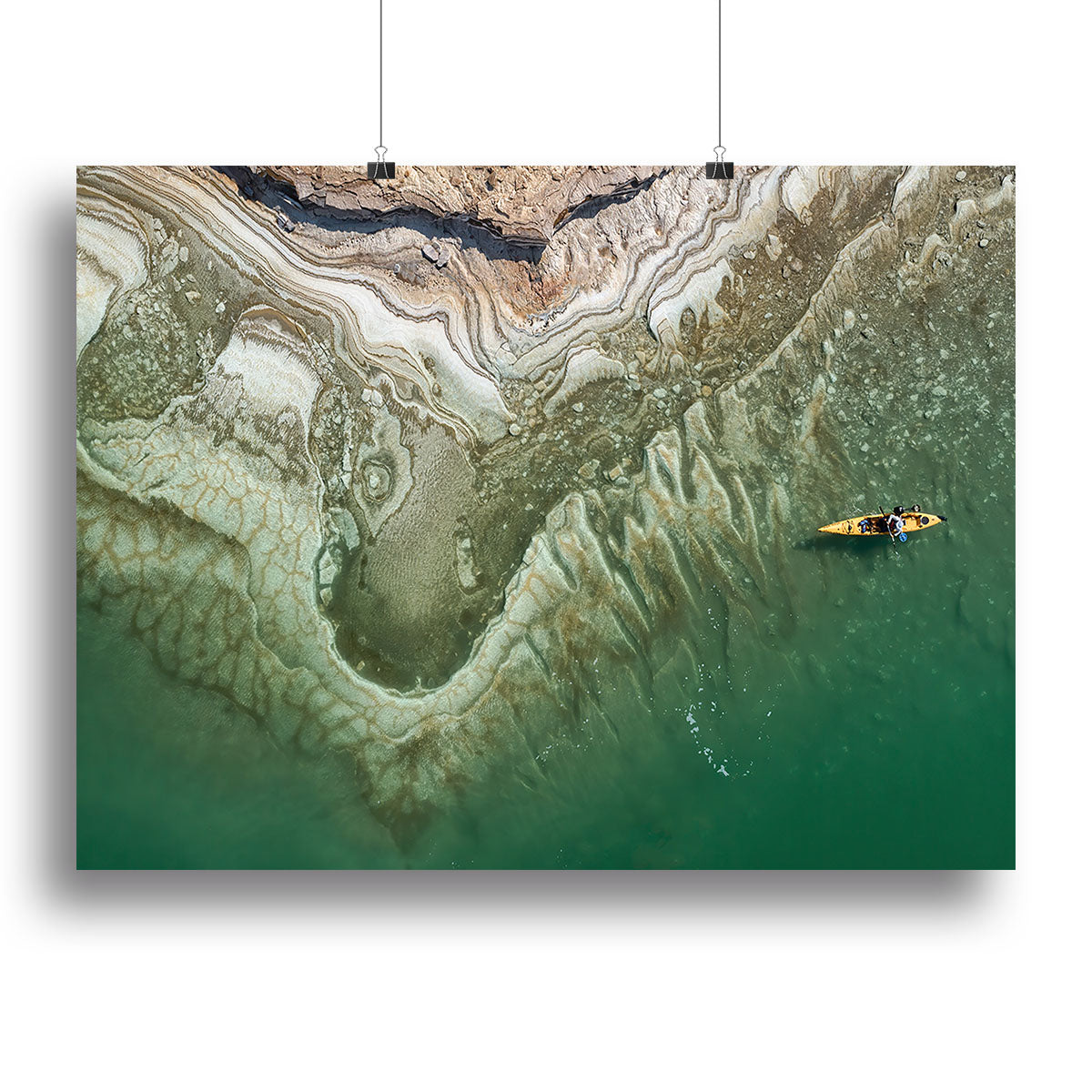 Dead Sea Kayaker Canvas Print or Poster - Canvas Art Rocks - 2