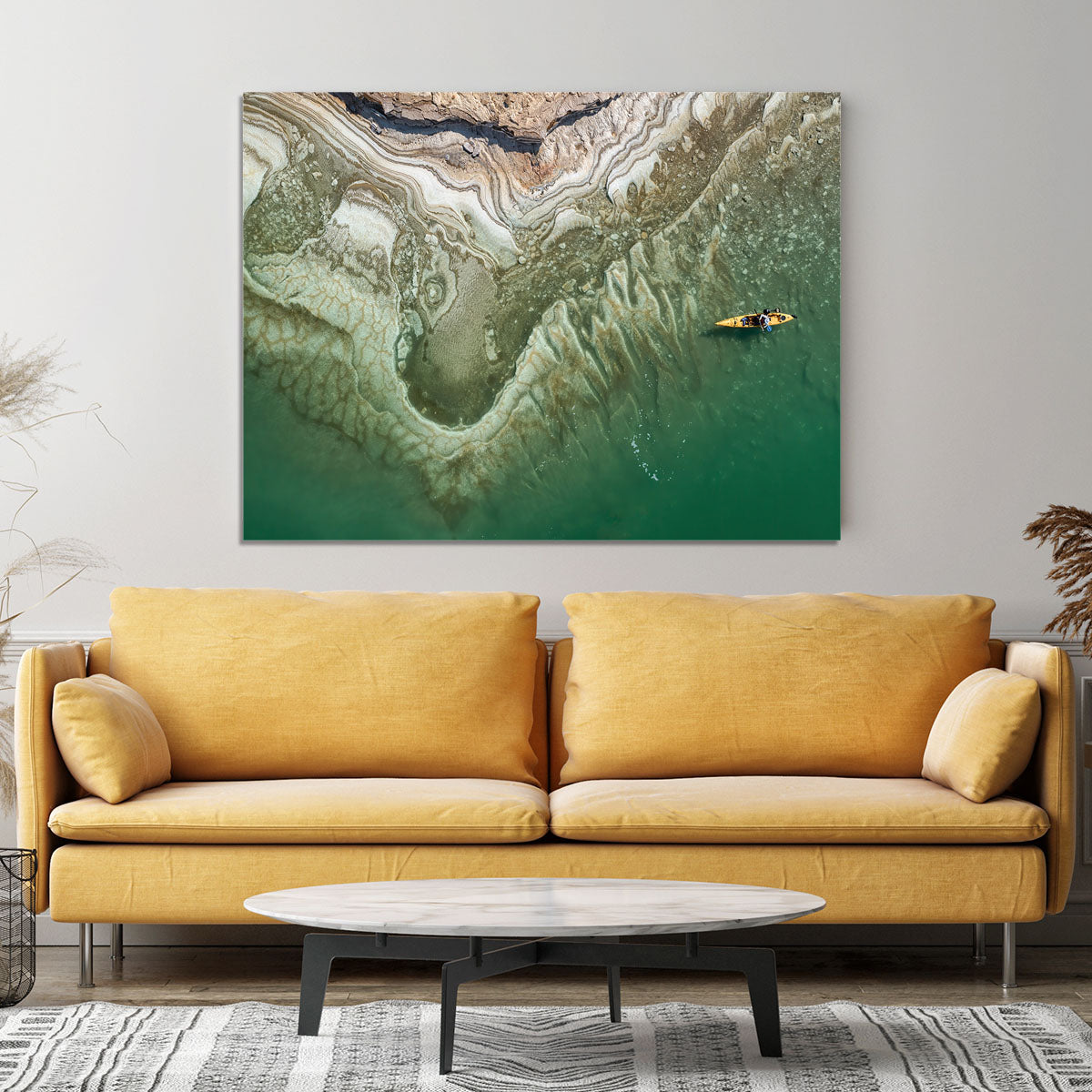 Dead Sea Kayaker Canvas Print or Poster - Canvas Art Rocks - 4
