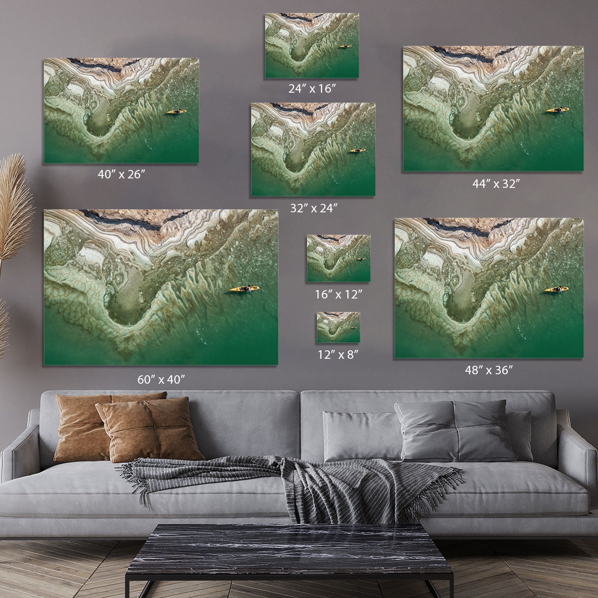 Dead Sea Kayaker Canvas Print or Poster - Canvas Art Rocks - 7