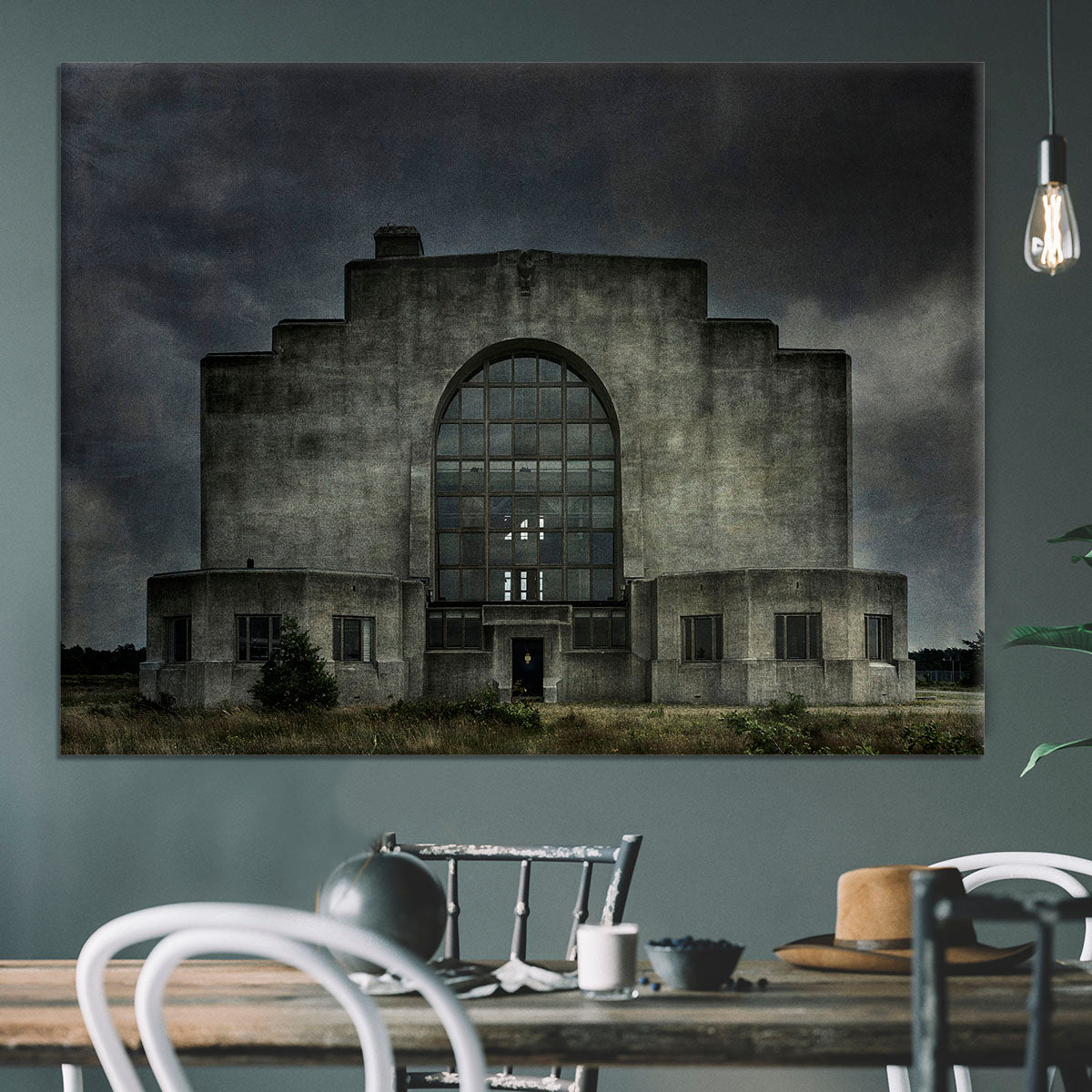 Old Building At Night Canvas Print or Poster - Canvas Art Rocks - 3