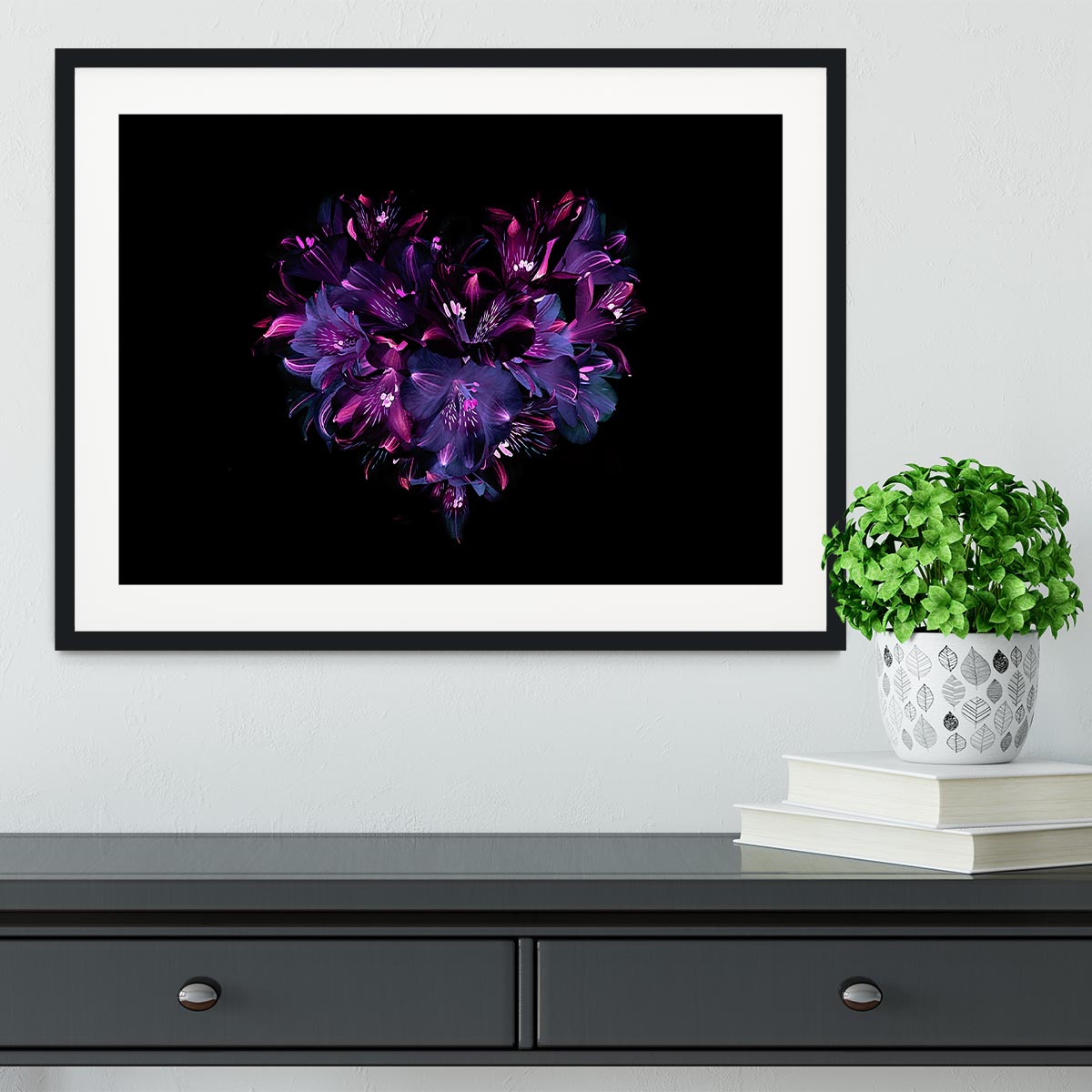 Purple Lily Framed Print - Canvas Art Rocks - 1