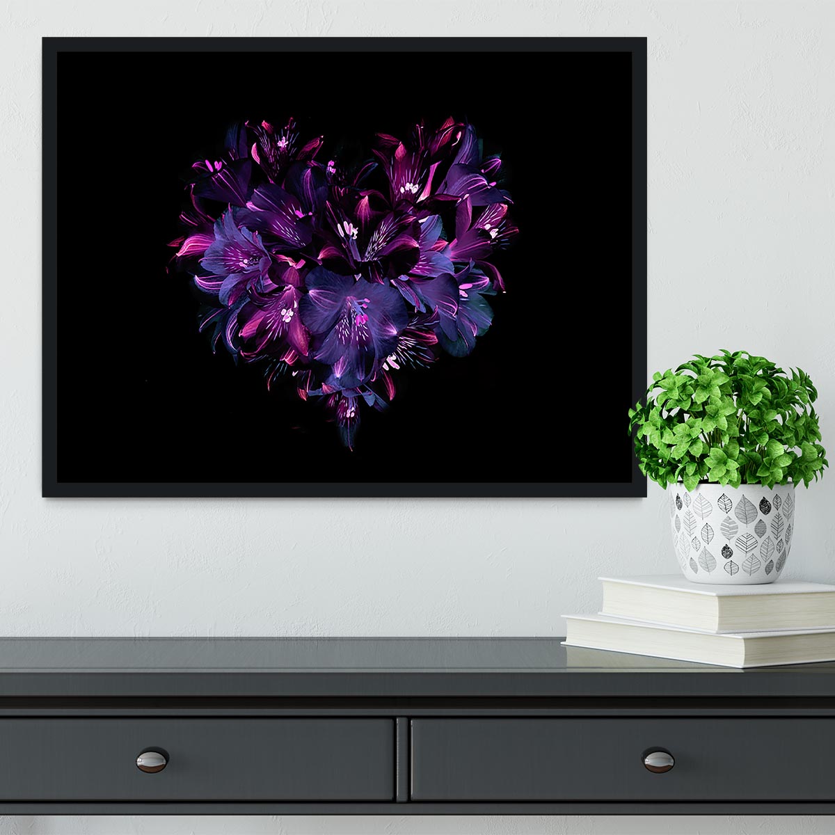 Purple Lily Framed Print - Canvas Art Rocks - 2