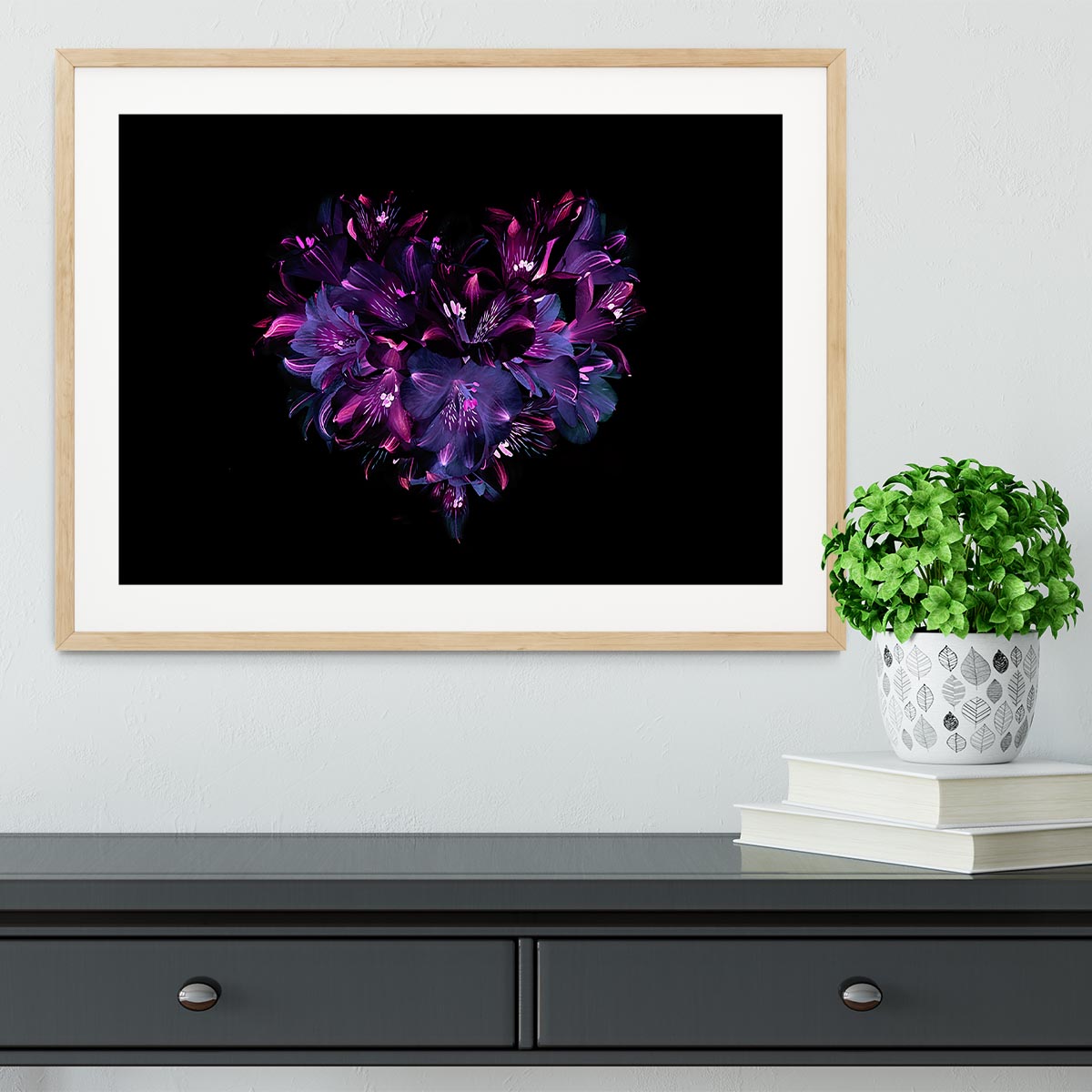 Purple Lily Framed Print - Canvas Art Rocks - 3