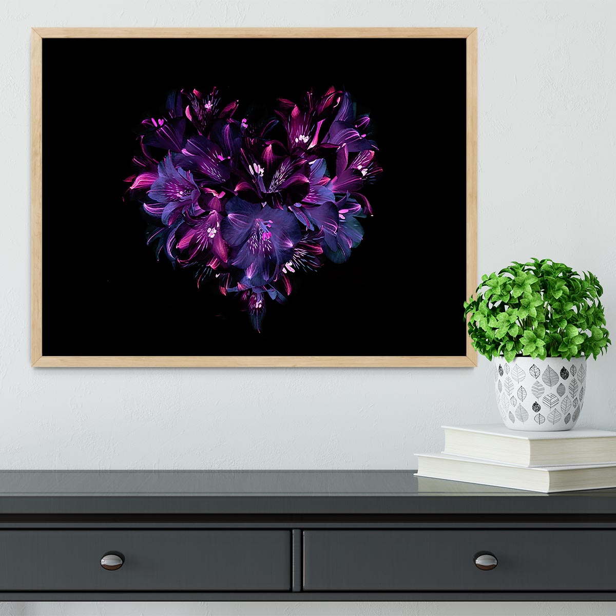 Purple Lily Framed Print - Canvas Art Rocks - 4