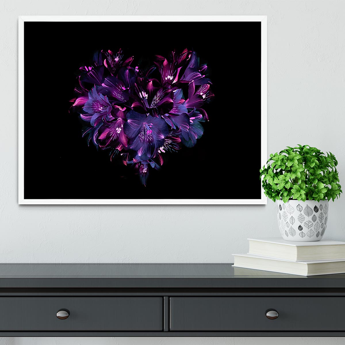 Purple Lily Framed Print - Canvas Art Rocks -6