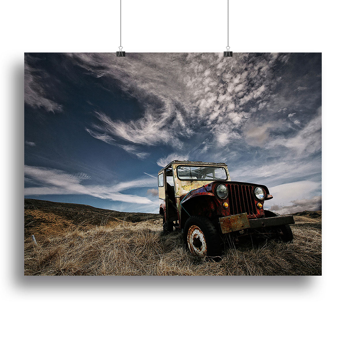 Abandoned Truck On The Countryside Canvas Print or Poster - Canvas Art Rocks - 2