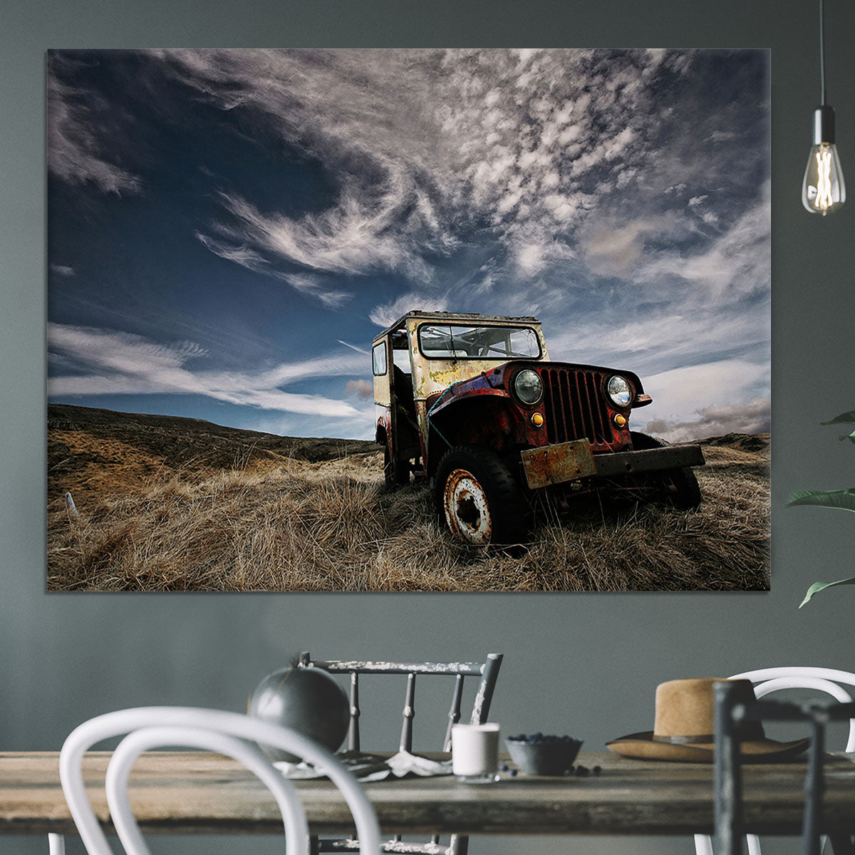 Abandoned Truck On The Countryside Canvas Print or Poster - Canvas Art Rocks - 3