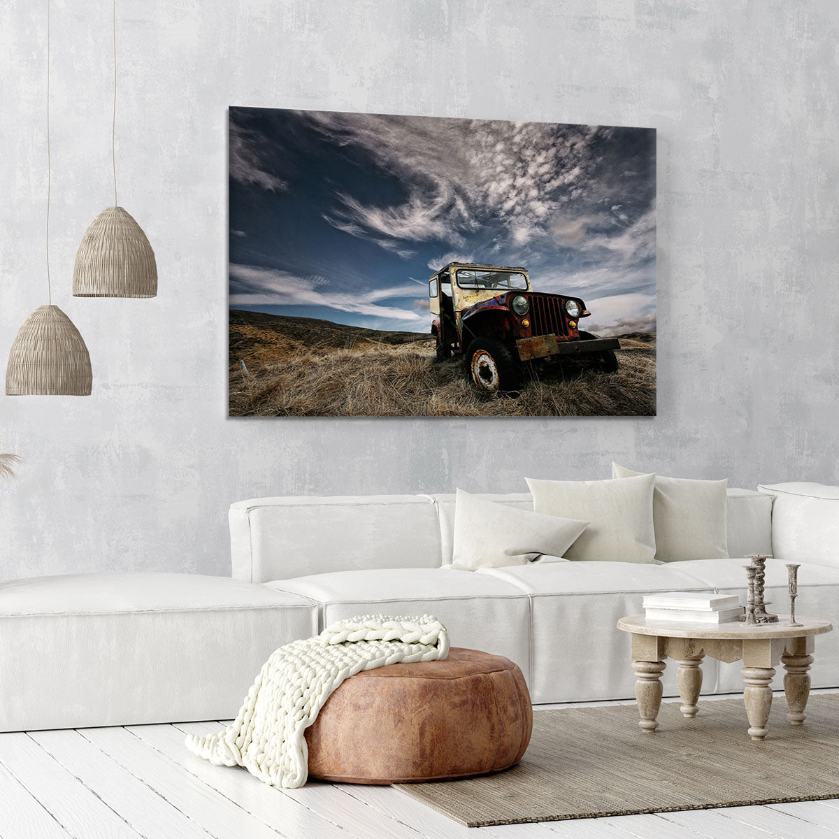 Abandoned Truck On The Countryside Canvas Print or Poster - Canvas Art Rocks - 6