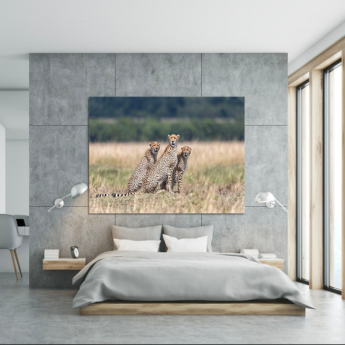 Three Cheetahs Canvas Print or Poster - Canvas Art Rocks - 5