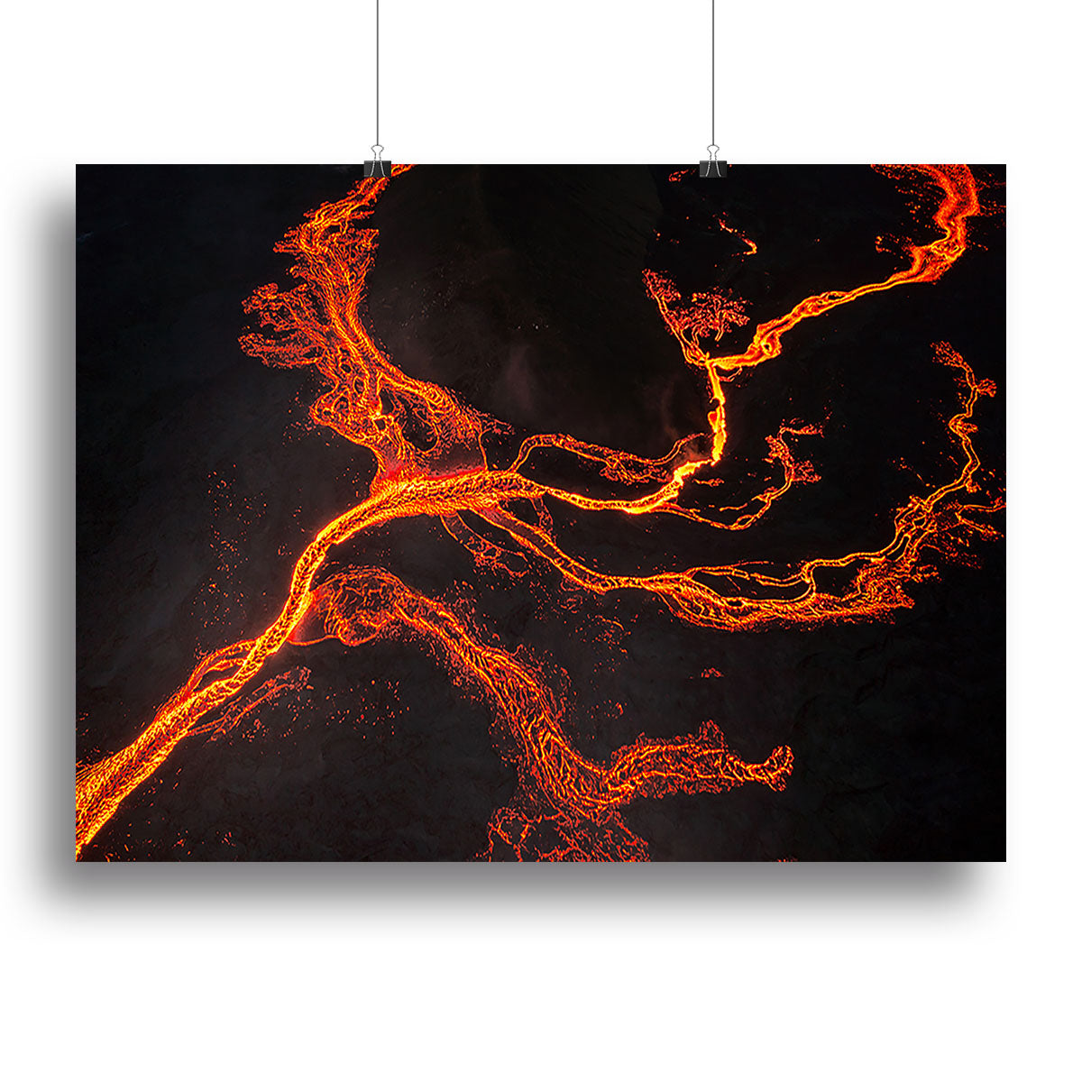 Lava River Abstract Canvas Print or Poster - Canvas Art Rocks - 2