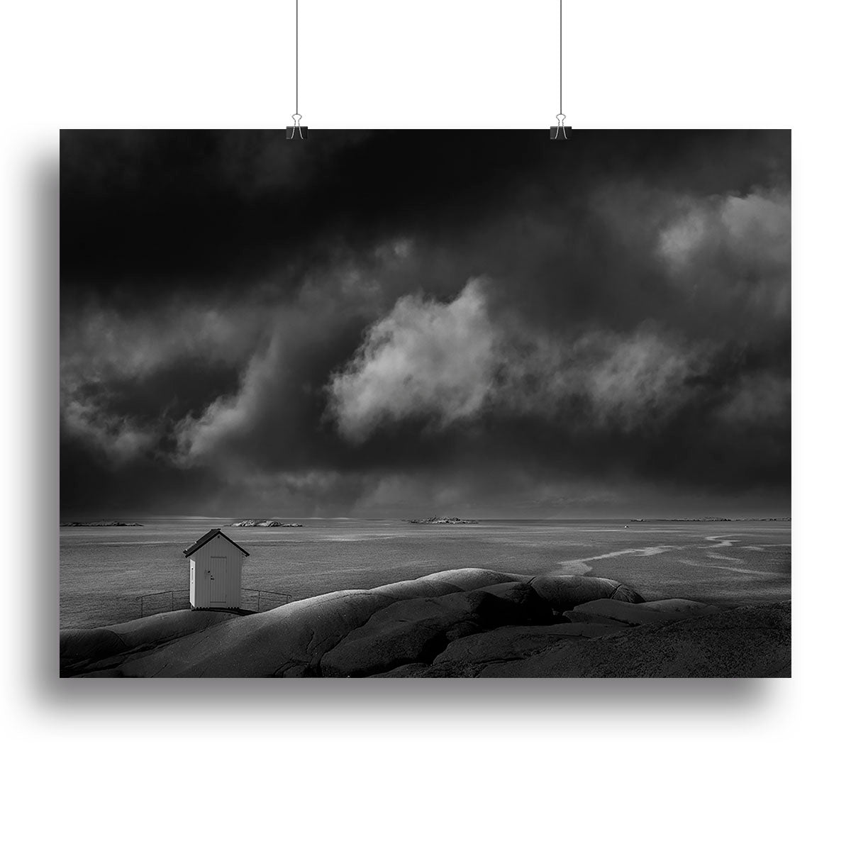 Shed On A Beach Canvas Print or Poster - Canvas Art Rocks - 2