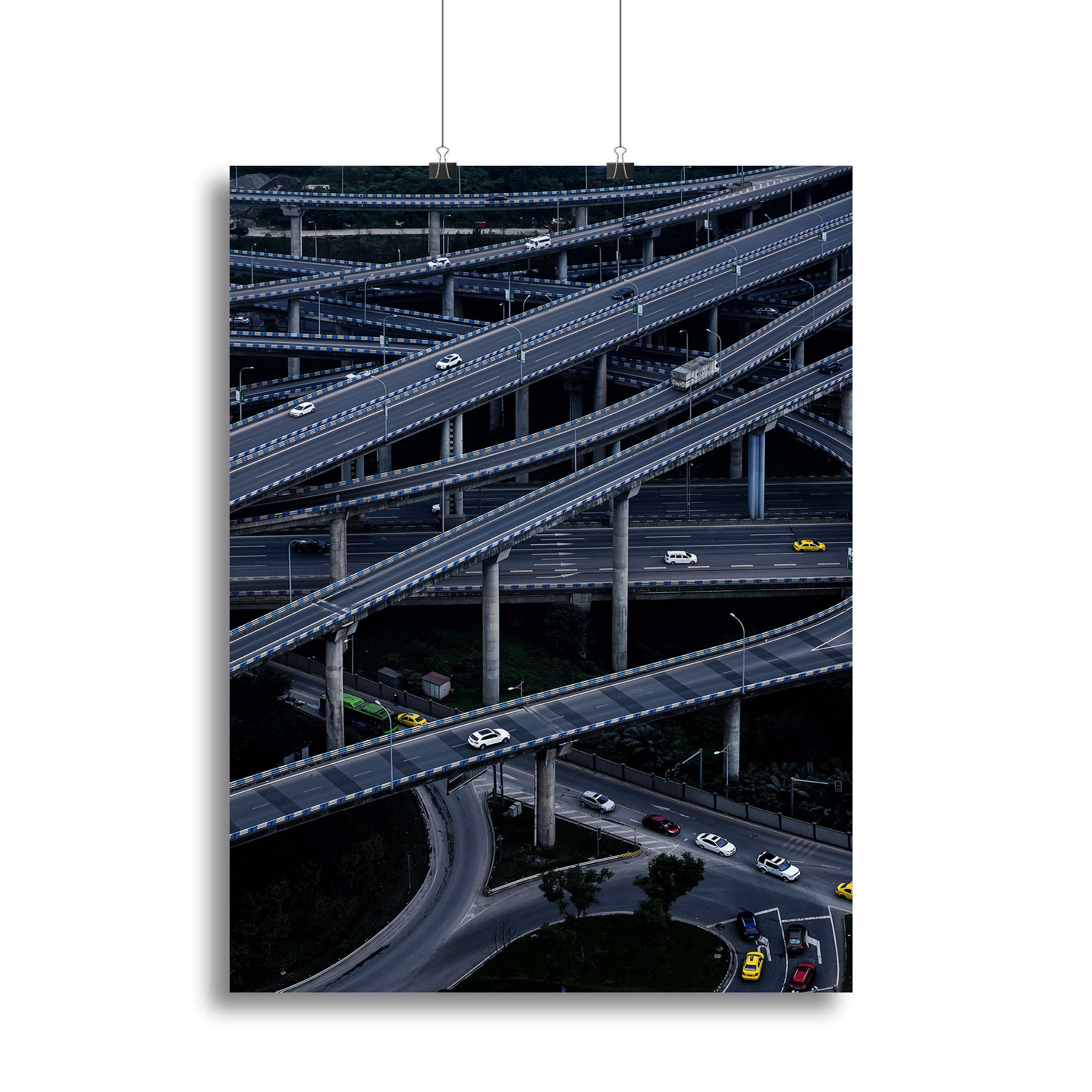 Overlapping Motorway Canvas Print or Poster - Canvas Art Rocks - 2