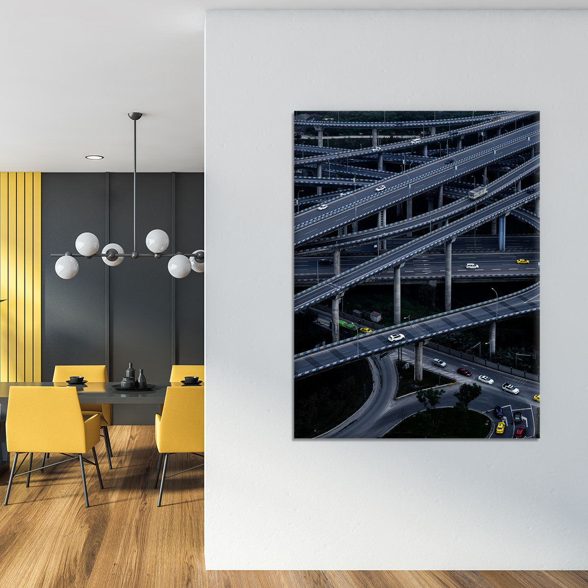 Overlapping Motorway Canvas Print or Poster - Canvas Art Rocks - 4