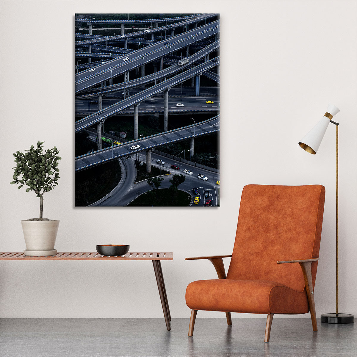 Overlapping Motorway Canvas Print or Poster - Canvas Art Rocks - 6