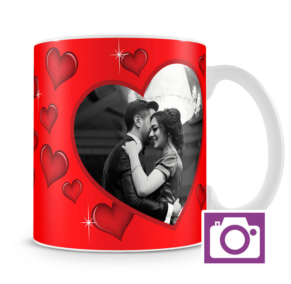 Personalised Mug - Love Heart Two Photo