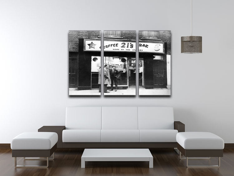 2is Coffee Bar in Old Compton Street Soho 1963 3 Split Panel Canvas Print - Canvas Art Rocks - 3
