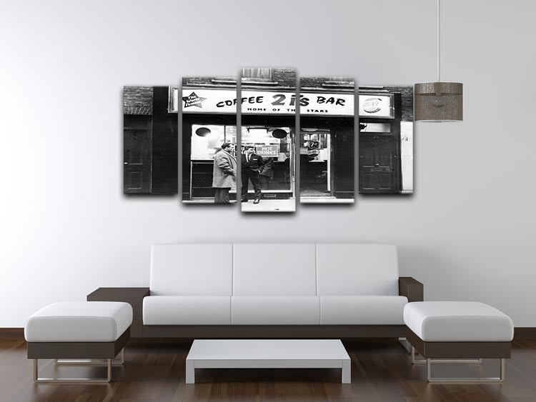 2is Coffee Bar in Old Compton Street Soho 1963 5 Split Panel Canvas - Canvas Art Rocks - 3