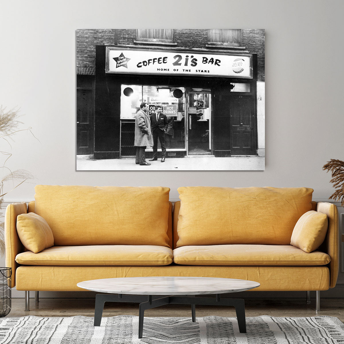 2is Coffee Bar in Old Compton Street Soho 1963 Canvas Print or Poster - Canvas Art Rocks - 4