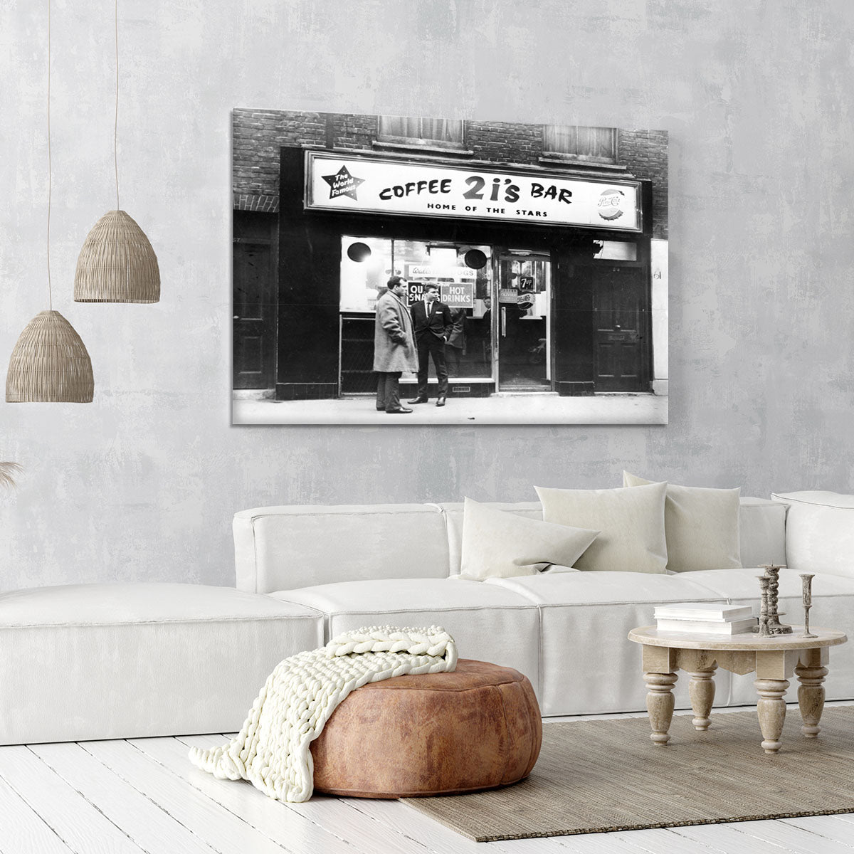 2is Coffee Bar in Old Compton Street Soho 1963 Canvas Print or Poster - Canvas Art Rocks - 6