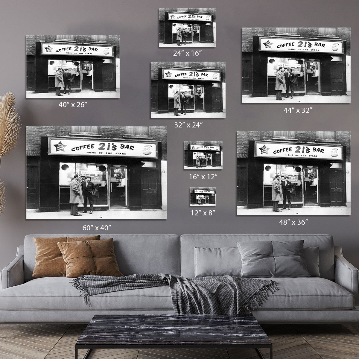 2is Coffee Bar in Old Compton Street Soho 1963 Canvas Print or Poster - Canvas Art Rocks - 7
