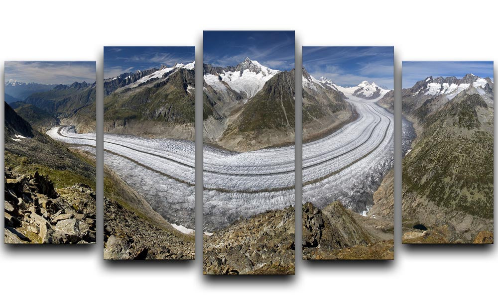 Aletschgletscher 5 Split Panel Canvas - Canvas Art Rocks - 1
