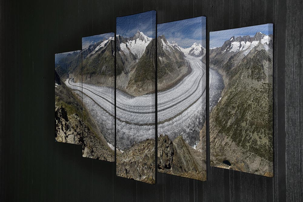 Aletschgletscher 5 Split Panel Canvas - Canvas Art Rocks - 2