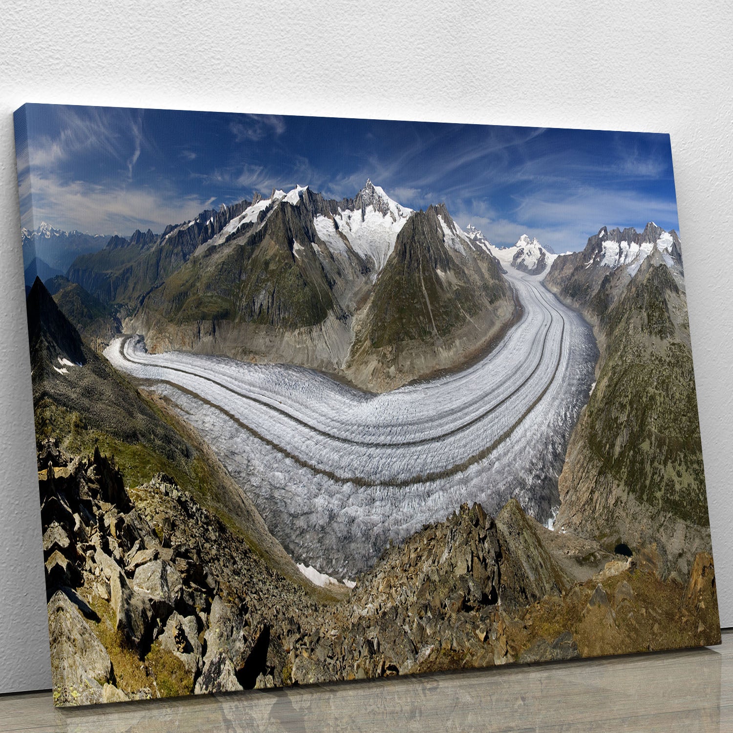 Aletschgletscher Canvas Print or Poster - Canvas Art Rocks - 1