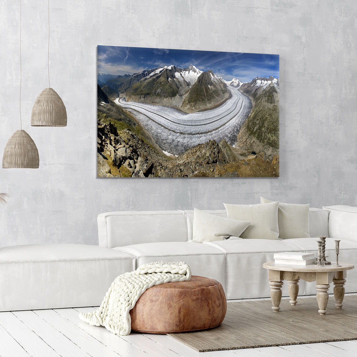 Aletschgletscher Canvas Print or Poster - Canvas Art Rocks - 6