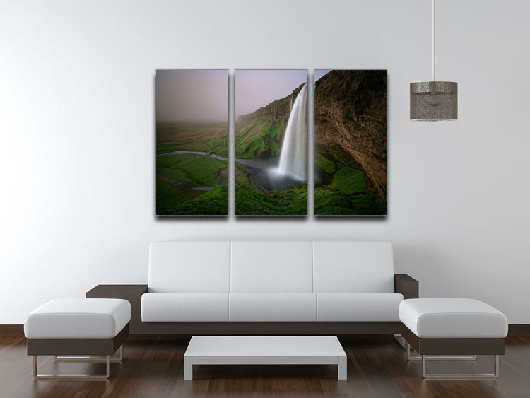 With Ash From The Volcano 3 Split Panel Canvas Print - Canvas Art Rocks - 3