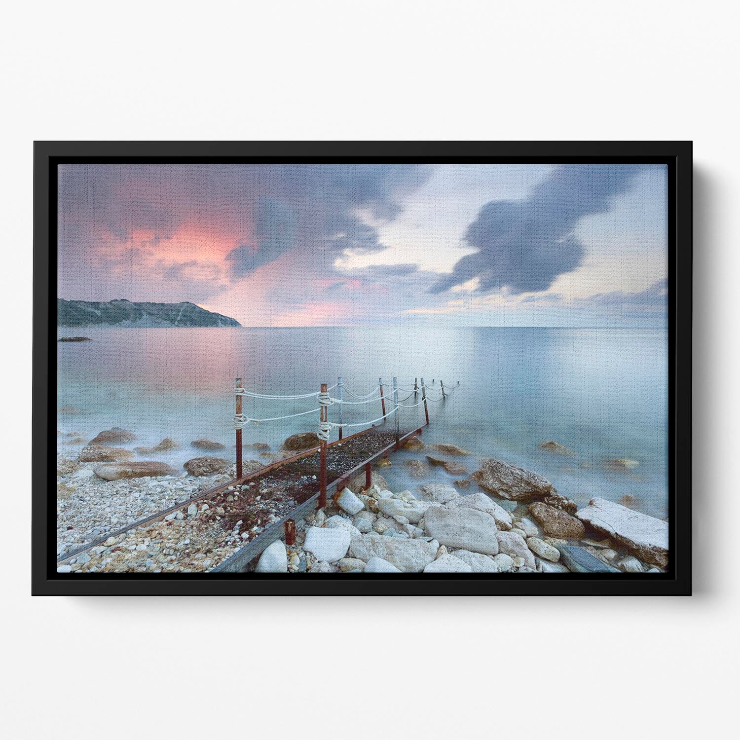 Path To The Light Floating Framed Canvas - Canvas Art Rocks - 2