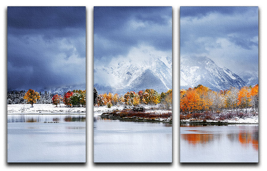 Grand Teton National Park 3 Split Panel Canvas Print - Canvas Art Rocks - 1