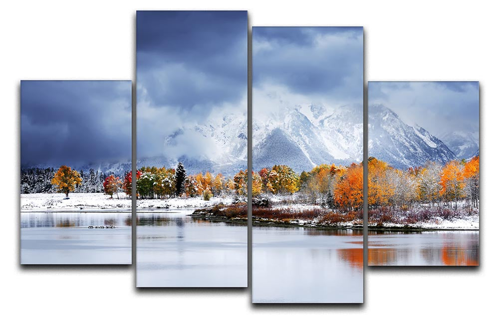 Grand Teton National Park 4 Split Panel Canvas - Canvas Art Rocks - 1
