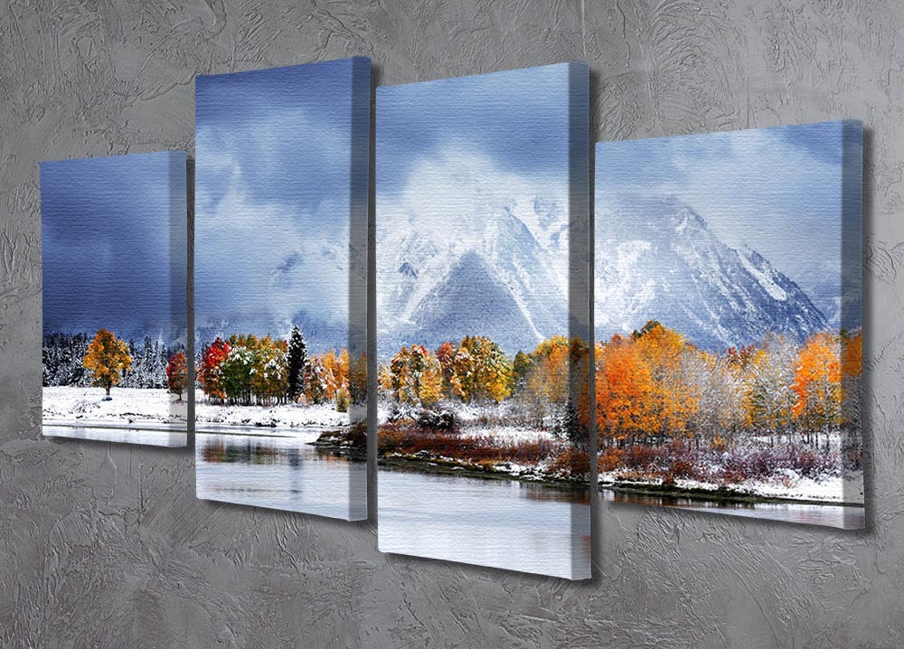 Grand Teton National Park 4 Split Panel Canvas - Canvas Art Rocks - 2