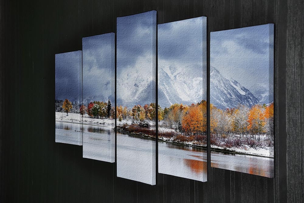 Grand Teton National Park 5 Split Panel Canvas - Canvas Art Rocks - 2