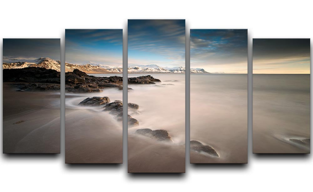 Tides 5 Split Panel Canvas - Canvas Art Rocks - 1
