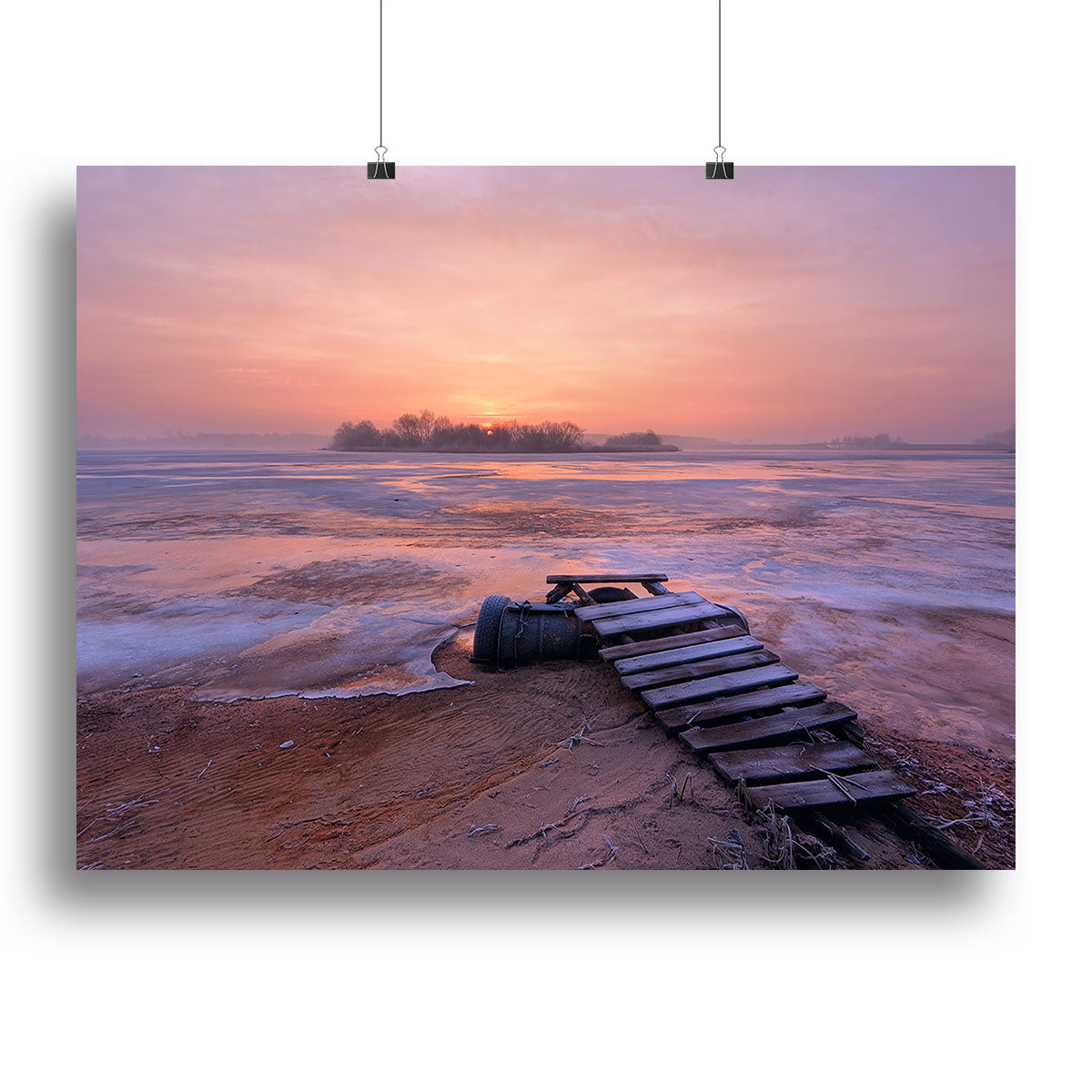 Cold Morning Canvas Print or Poster - Canvas Art Rocks - 2