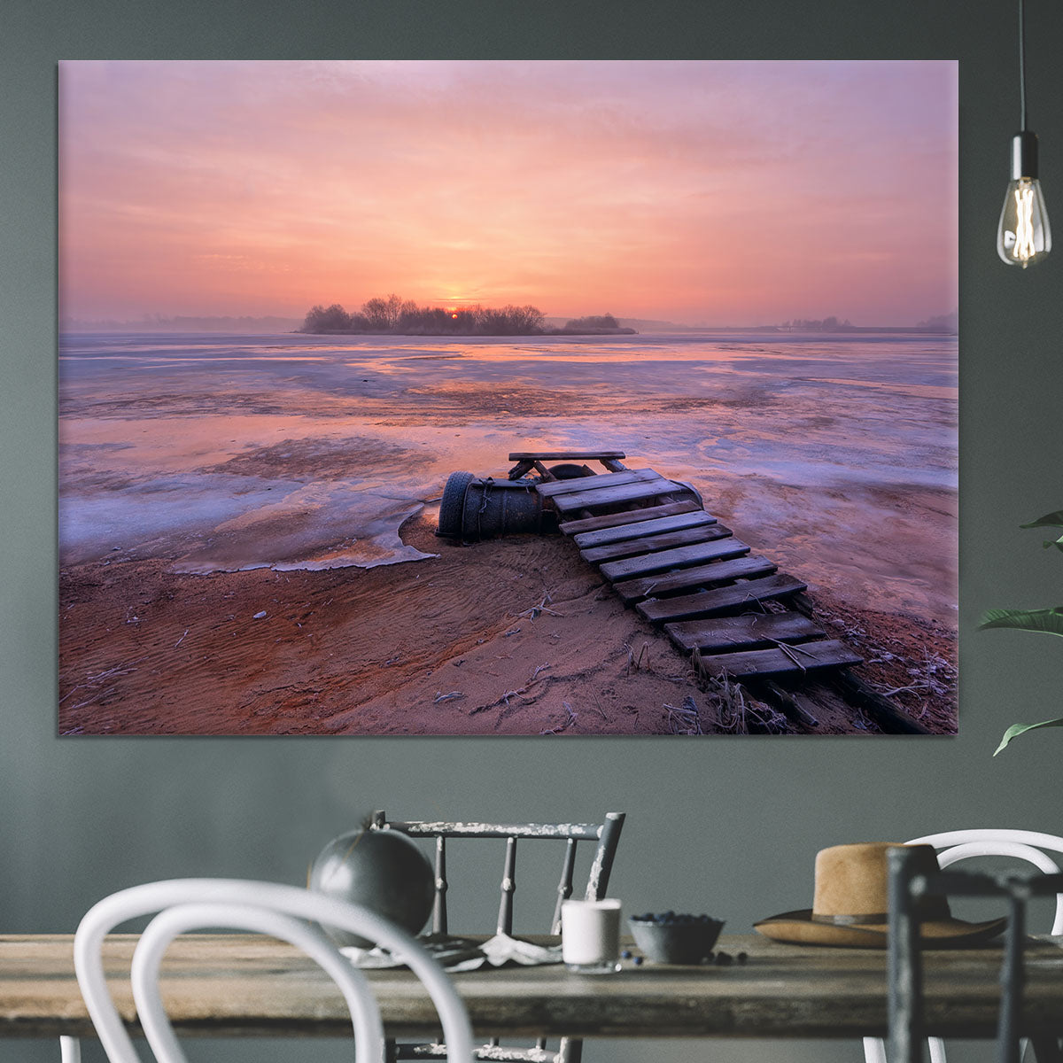 Cold Morning Canvas Print or Poster - Canvas Art Rocks - 3