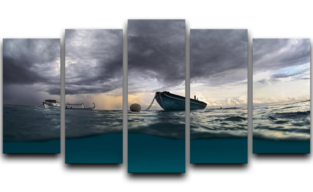 The Boat 5 Split Panel Canvas - Canvas Art Rocks - 1