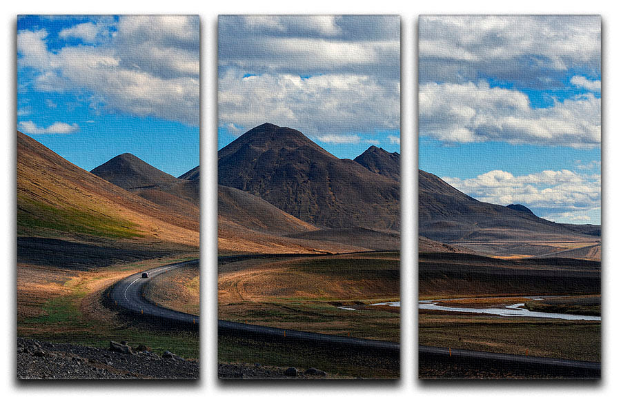 Iceland 3 Split Panel Canvas Print - Canvas Art Rocks - 1