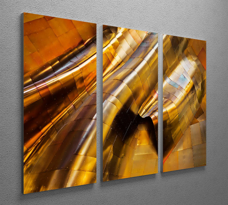 Abstract Steel 3 Split Panel Canvas Print - Canvas Art Rocks - 2