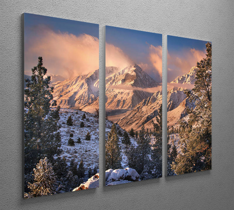 Mountain Light 3 Split Panel Canvas Print - Canvas Art Rocks - 2