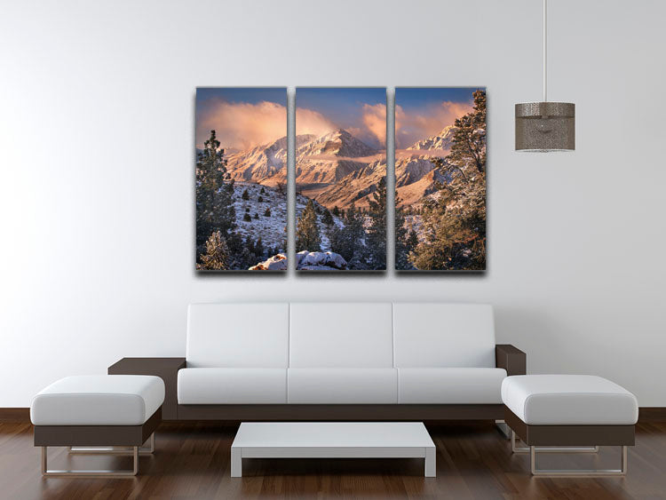Mountain Light 3 Split Panel Canvas Print - Canvas Art Rocks - 3