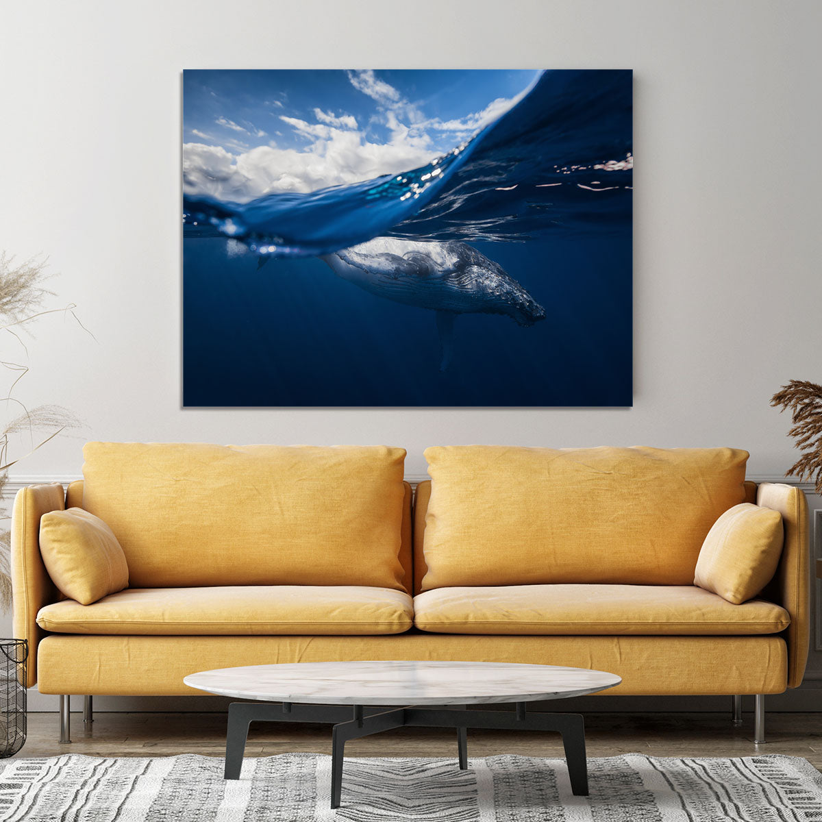 Humpback Whale And The Sky Canvas Print or Poster - Canvas Art Rocks - 4