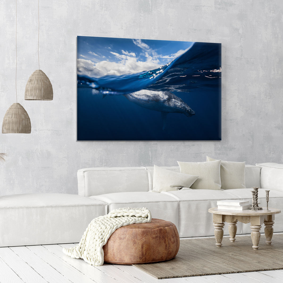 Humpback Whale And The Sky Canvas Print or Poster - Canvas Art Rocks - 6